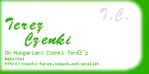 terez czenki business card